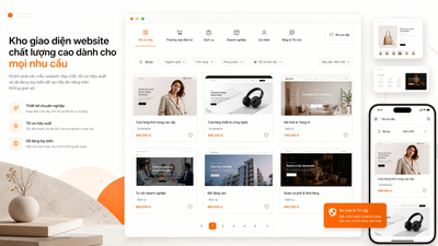 Kho website code sẵn với bộ lọc ngành nghề và template đa dạng