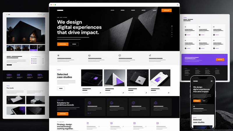AgencyX — Agency / Portfolio - Trang chủ template