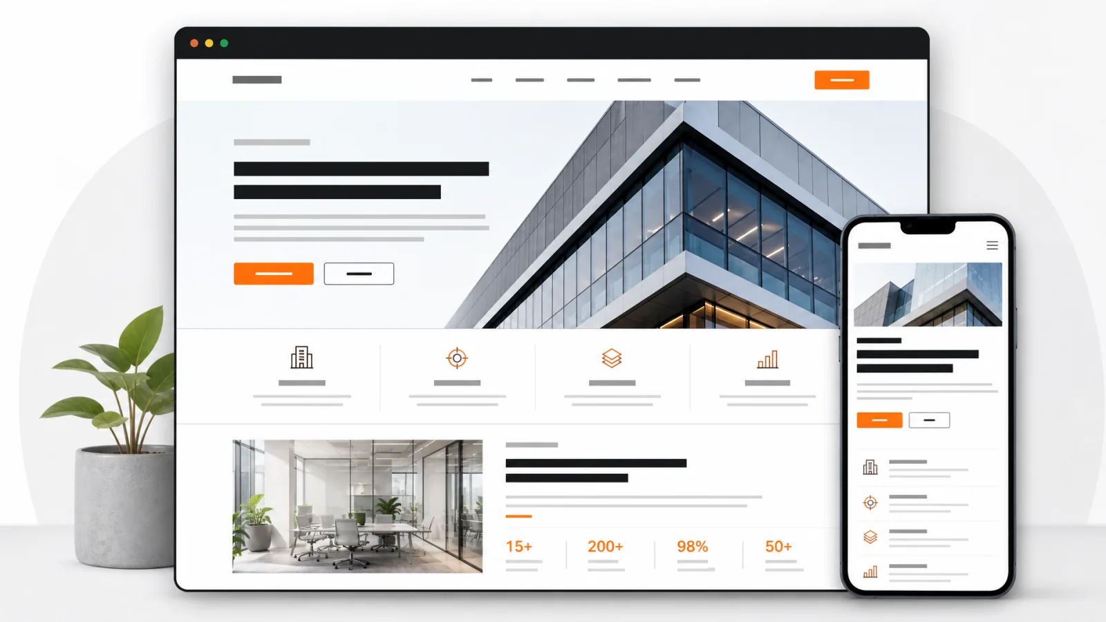 BrandOS — Website doanh nghiệp - Tổng quan giao diện