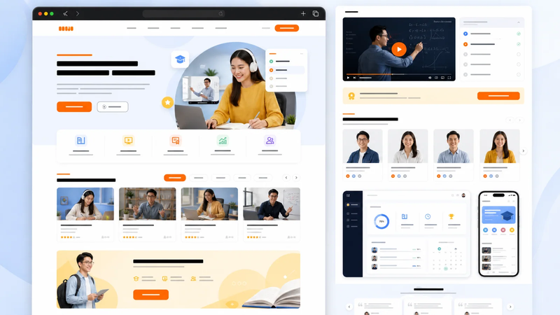 Edumi — Giáo dục, Khóa học - Trang chủ template