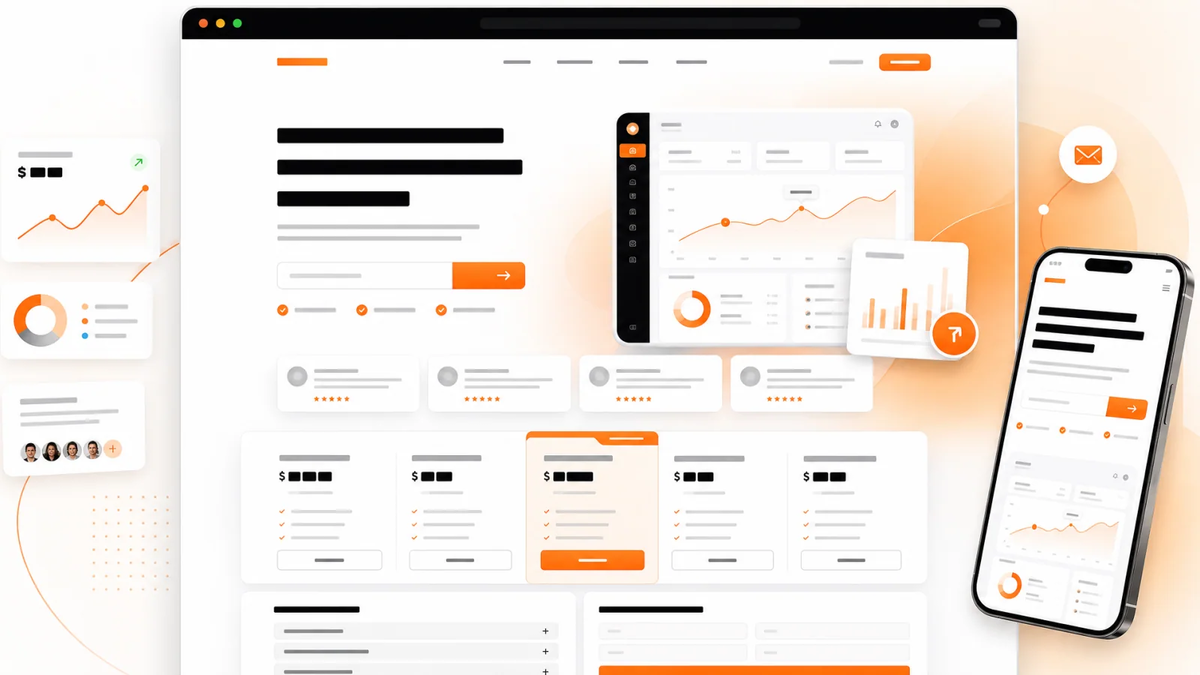 LaunchPro — Landing page chuyển đổi - Tổng quan giao diện