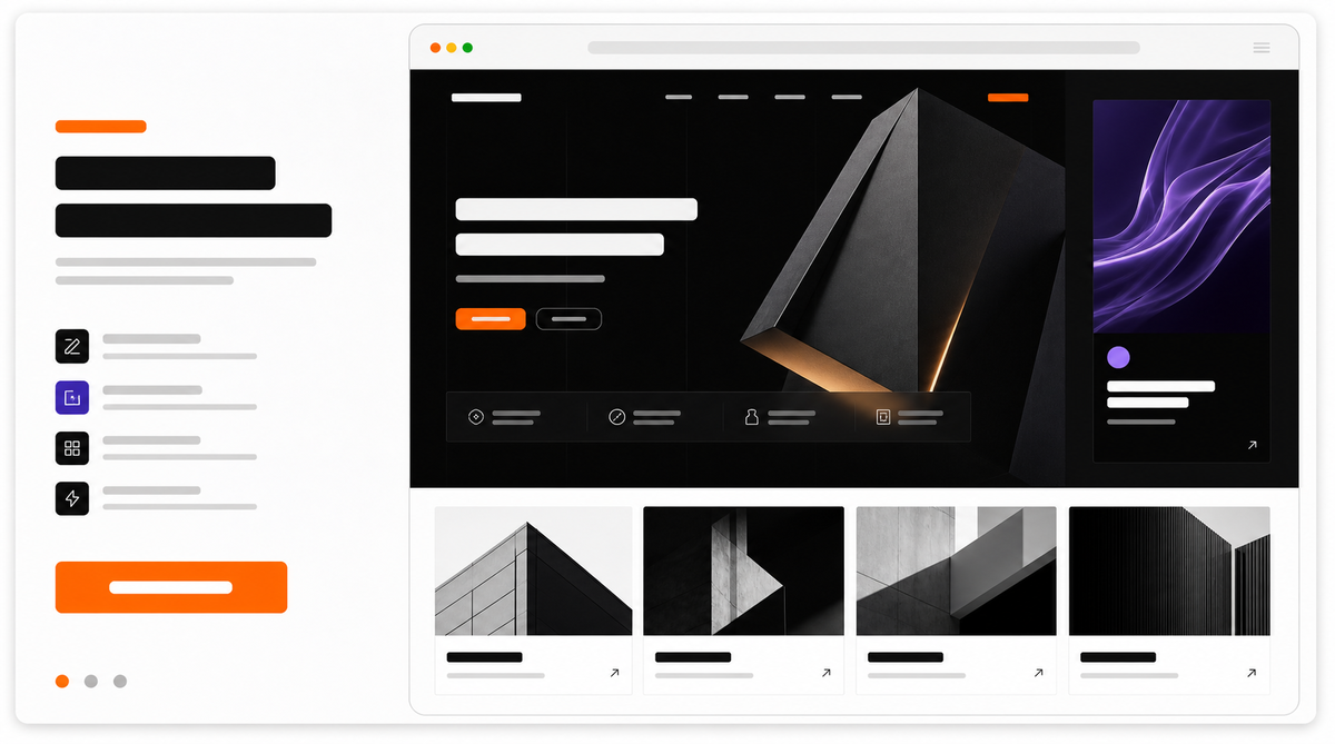 Mẫu website AgencyX dành cho agency, studio và portfolio chuyên nghiệp