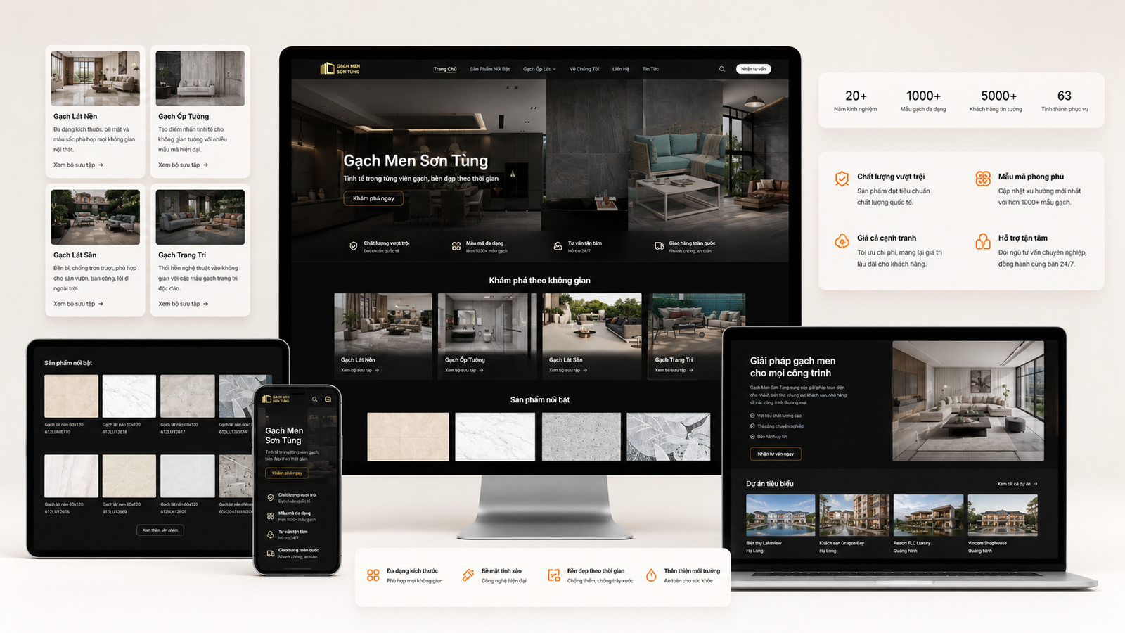 Gạch Men Sơn Tùng Website