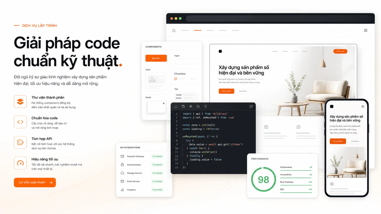 Không gian thiết kế và lập trình website chuyên nghiệp