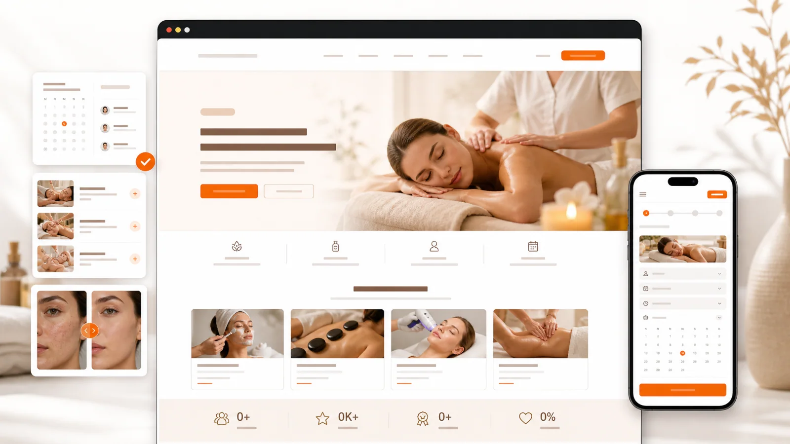 Beauty Spa — Spa & Làm đẹp - Tổng quan giao diện